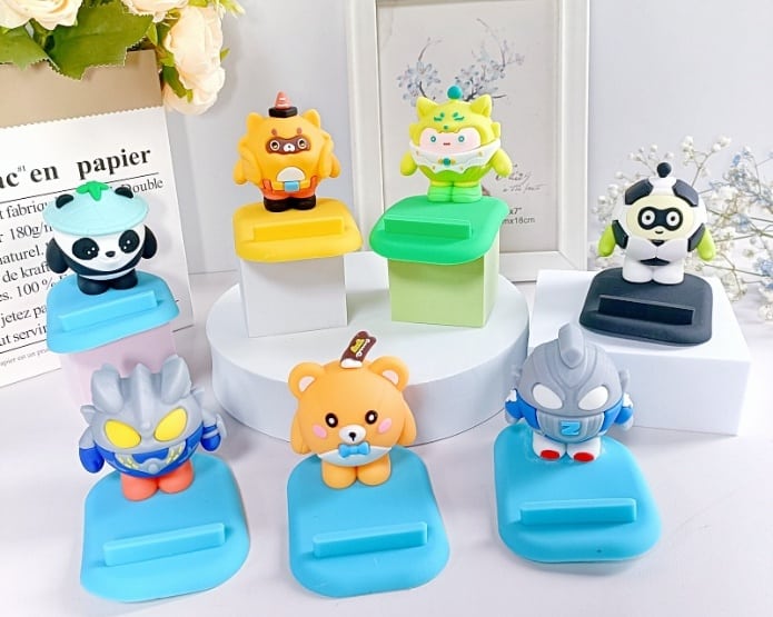 创意公仔手机支架摆件